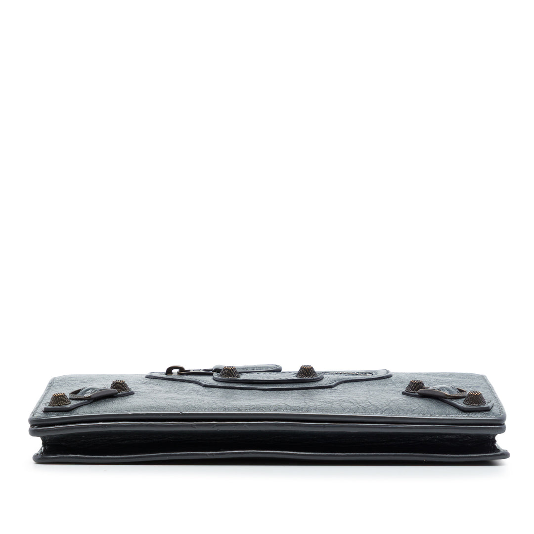 Balenciaga Motocross Giant 12 Wallet on Chain Cuir d'agneau