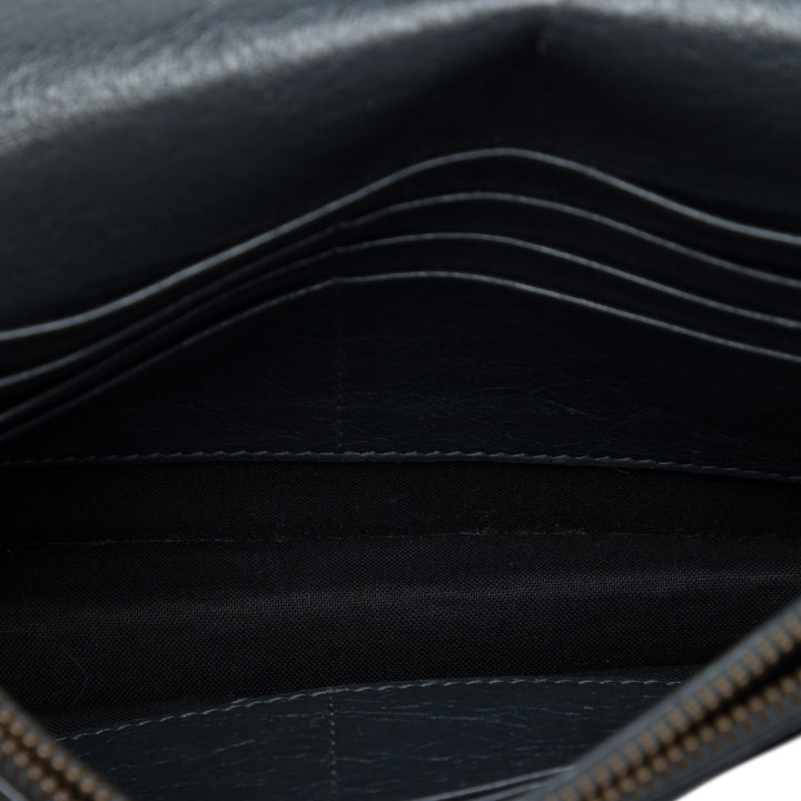 Balenciaga Motocross Giant 12 Wallet on Chain Cuir d'agneau