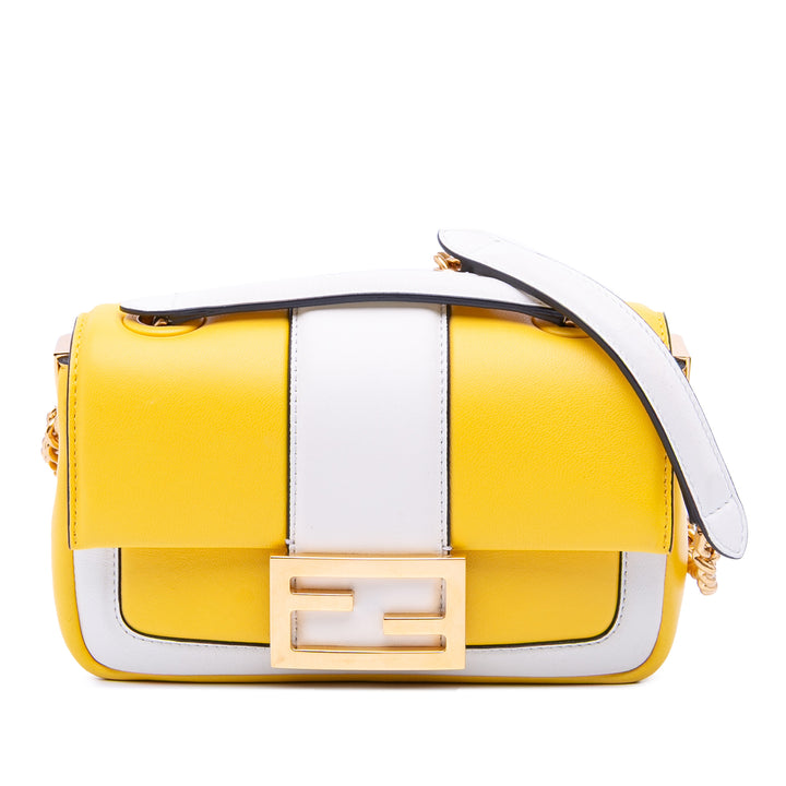 Fendi Mini Bicolor Nappa Apolo Sac à chaîneuette Sac bandoulière
