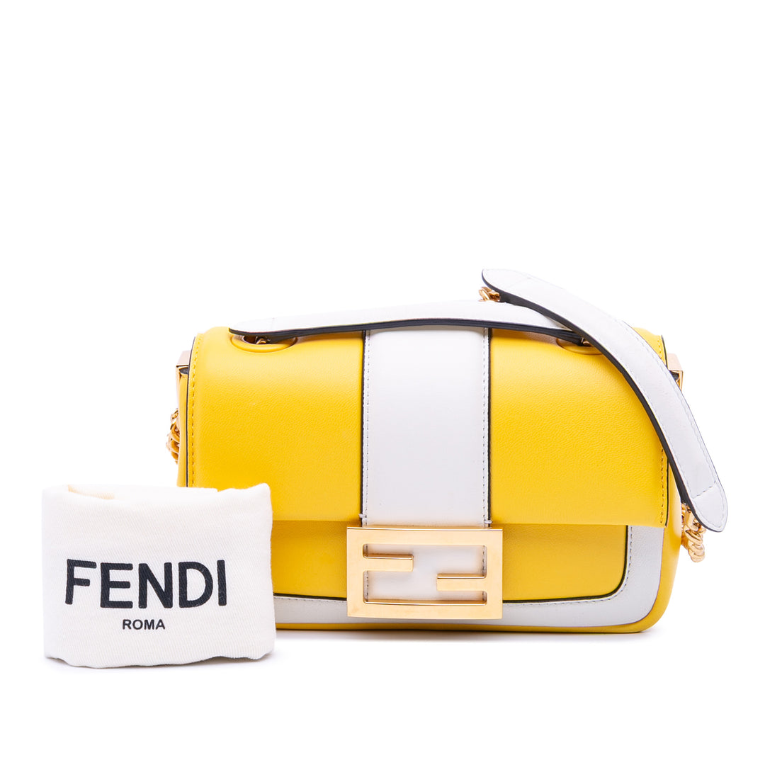 Fendi Mini Bicolor Nappa Apolo Sac à chaîneuette Sac bandoulière