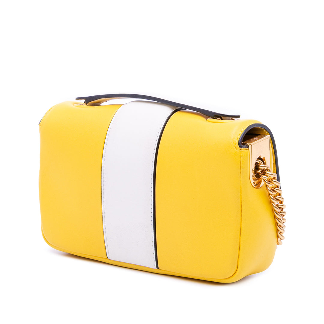 Fendi Mini Bicolor Nappa Apolo Sac à chaîneuette Sac bandoulière