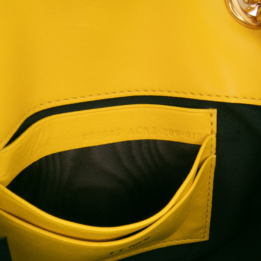 Fendi Mini Bicolor Nappa Apolo Sac à chaîneuette Sac bandoulière