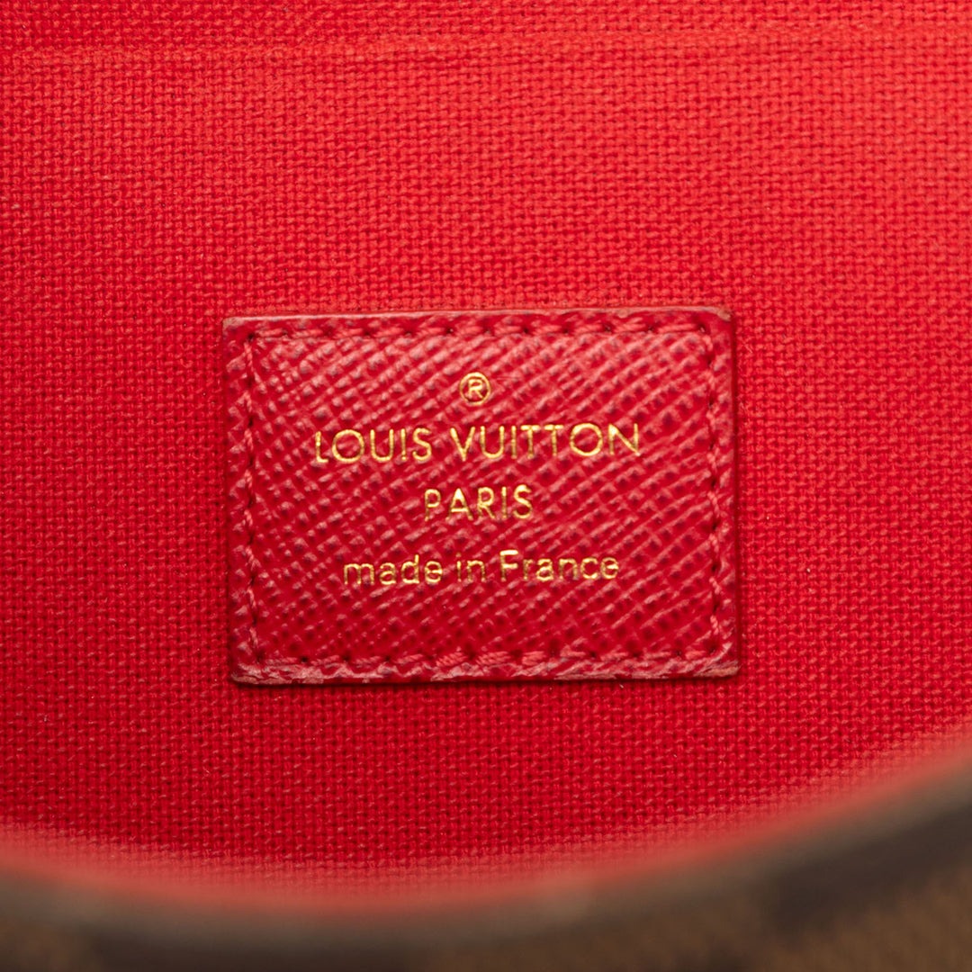 Pochette Felicie Damier Ébène Marron