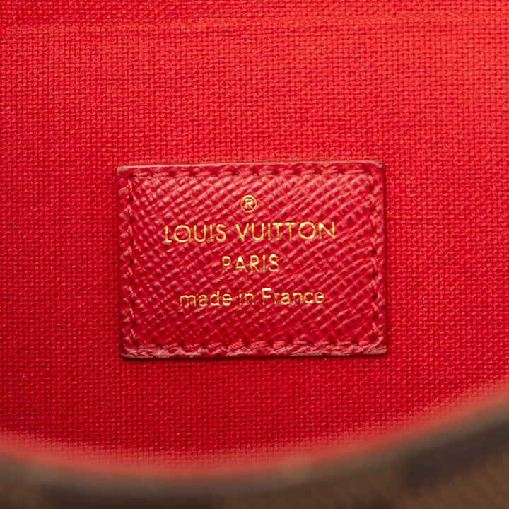 Pochette Felicie Damier Ébène Marron