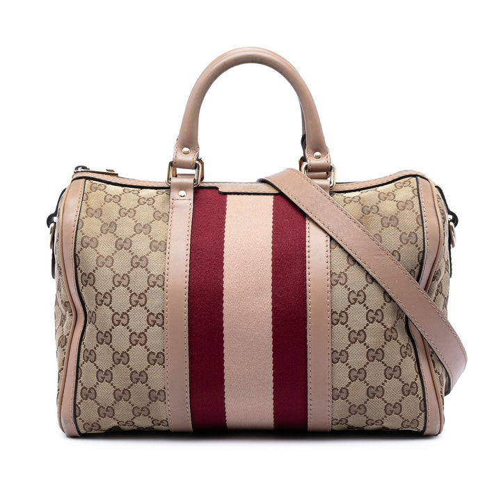 GG Web Joy Boston Sac Moyen Beige