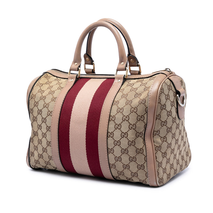 GG Web Joy Boston Sac Moyen Beige