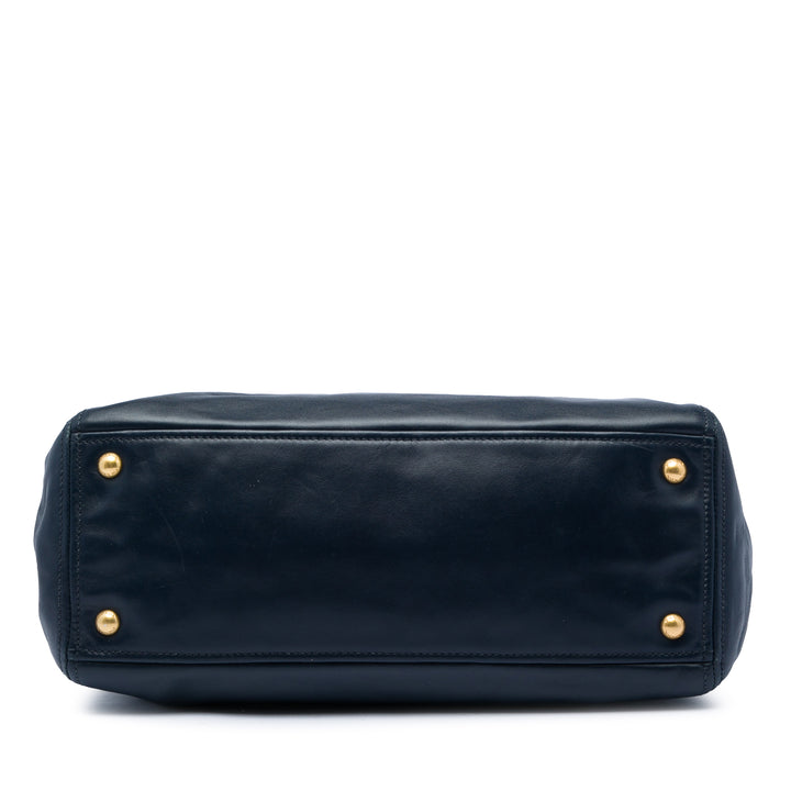 Prada Soft Veau Double Zip Convertible Cabas