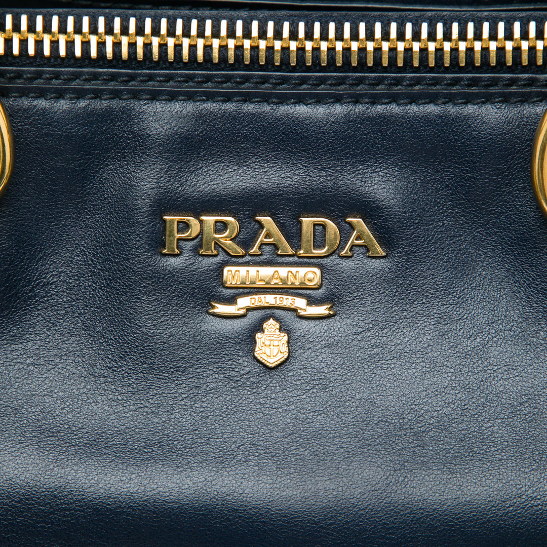 Prada Soft Veau Double Zip Convertible Cabas