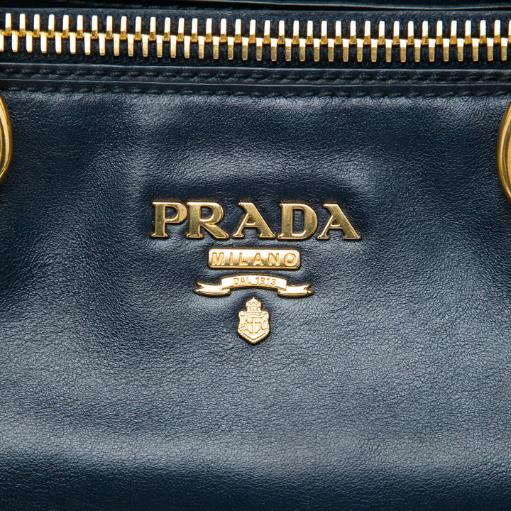 Prada Soft Veau Double Zip Convertible Cabas