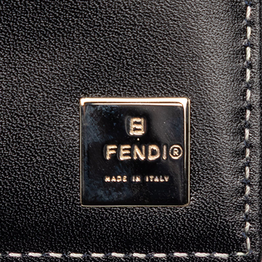 Fendi Zucchino Toile Trifold Portefeuille