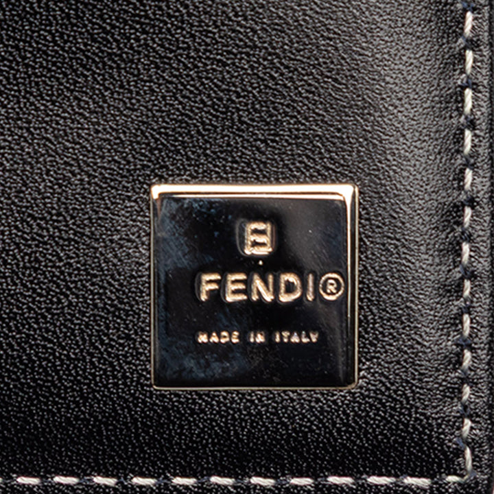 Fendi Zucchino Toile Trifold Portefeuille
