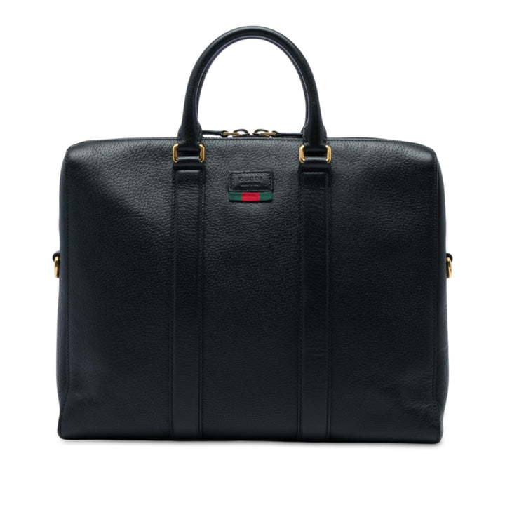 Web Business Sac Cuir de veau Noir