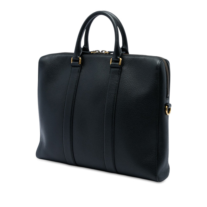 Web Business Sac Cuir de veau Noir
