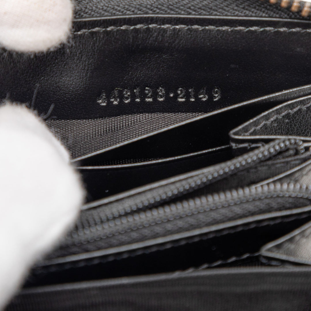 Gucci GG Marmont Matelasse Cuir de veau Zip Around Portefeuille