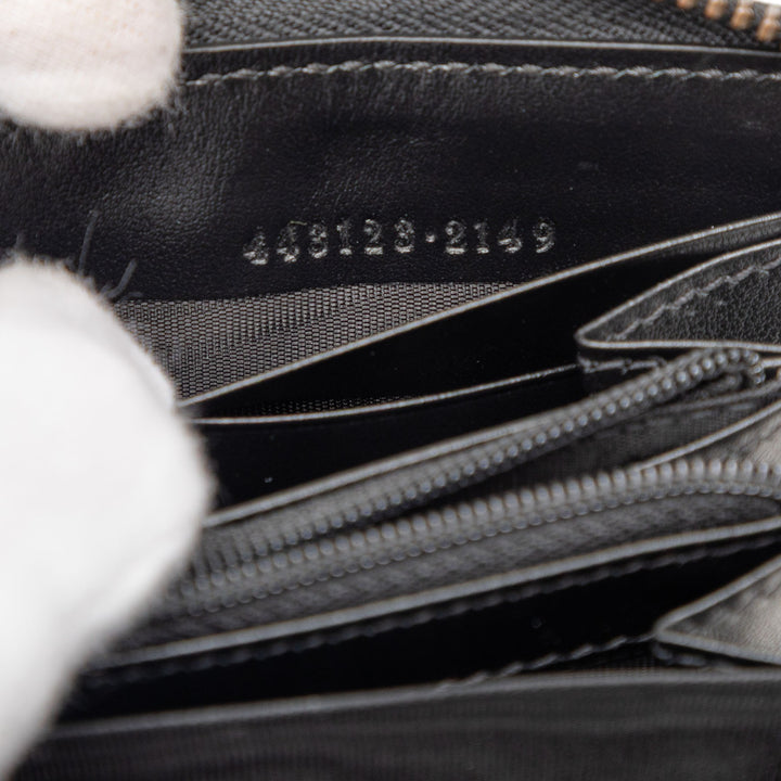 Gucci GG Marmont Matelasse Cuir de veau Zip Around Portefeuille