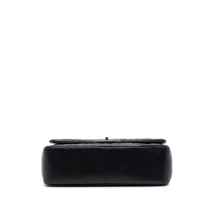 Chanel Classic Double rabat Jumbo Cuir d'agneau Noir – vue 3 – GABY PARIS