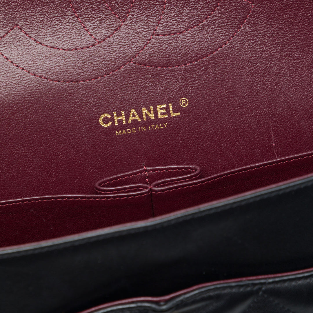 Chanel Classic Double rabat Jumbo Cuir d'agneau Noir – vue 5 – GABY PARIS