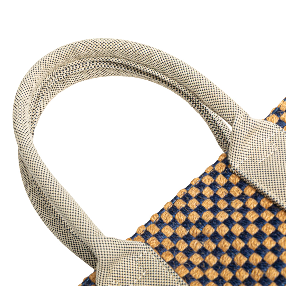 Linen and Jute Panier Bus Tote GM Brown - Gaby Paris