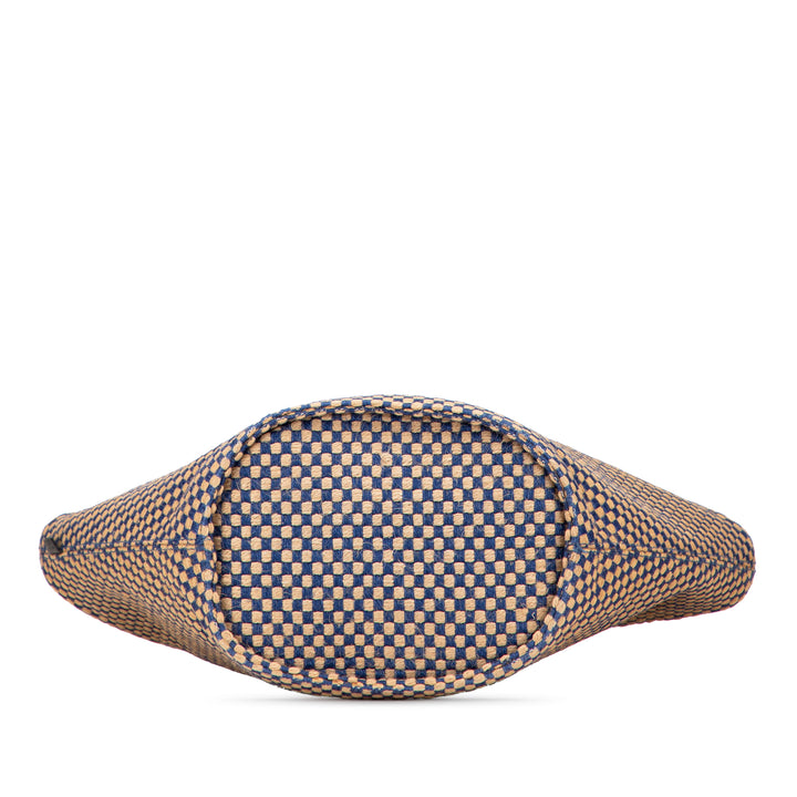 Linen and Jute Panier Bus Tote GM Brown - Gaby Paris