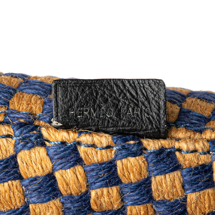 Linen and Jute Panier Bus Tote GM Brown - Gaby Paris
