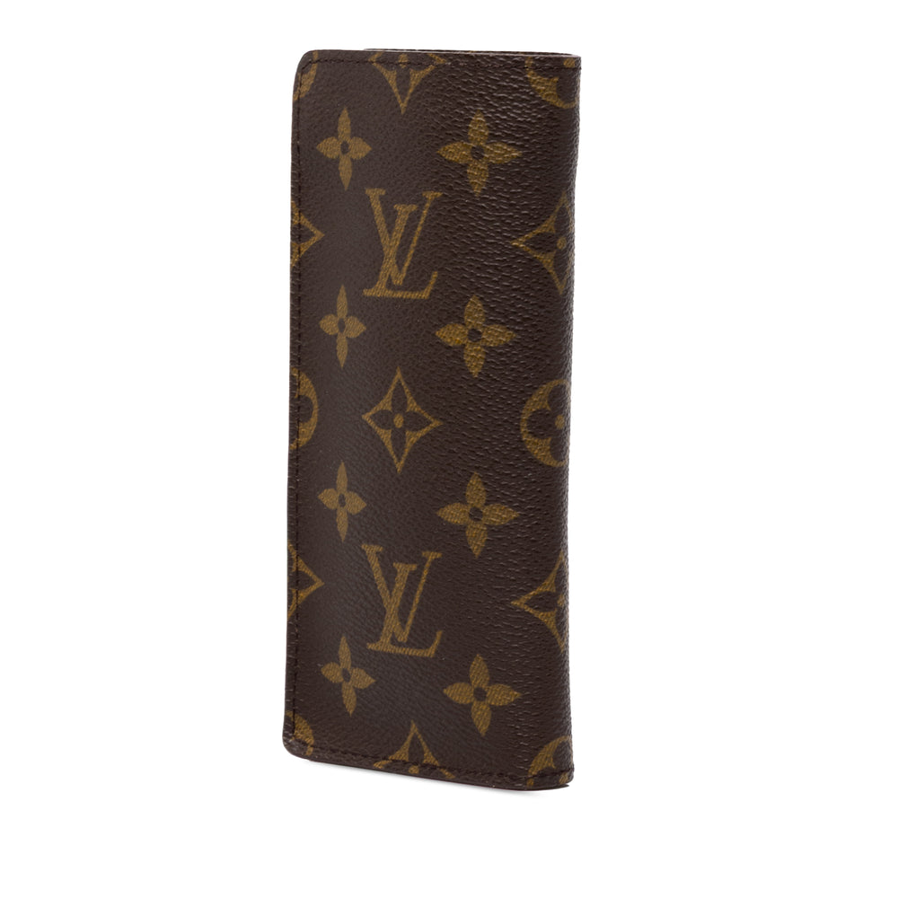 Louis Vuitton Étui Etui a Lunettes Simple Eyeglass Monogram Marron – vue 2 – GABY PARIS