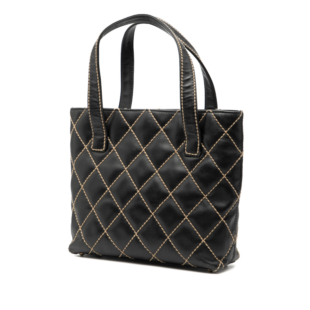 Chanel Small CC Matelassé Cuir de veau Wild Stitch Cabas – GABY PARIS Authentique