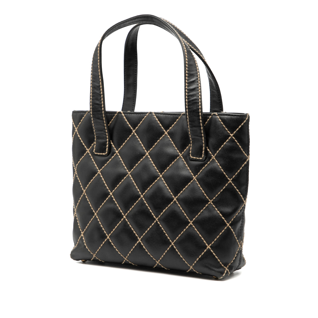 Chanel Small CC Matelassé Cuir de veau Wild Stitch Cabas – GABY PARIS Authentique