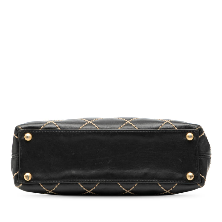 Chanel Small CC Matelassé Cuir de veau Wild Stitch Cabas – GABY PARIS Authentique