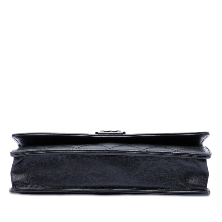 Chanel Matelassé Cuir d'agneau Boy Wallet on Chain