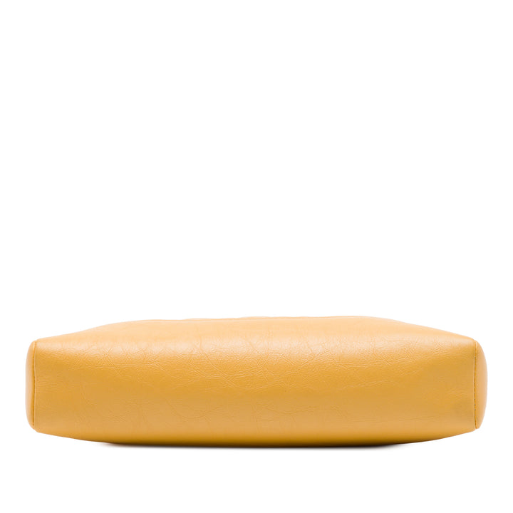 brillant Froissé 31 Cabas Mini Cuir de veau Jaune
