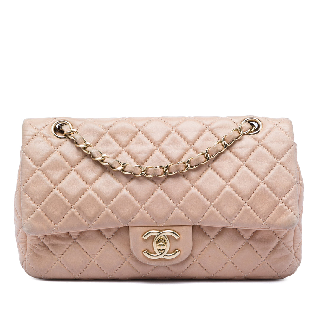 Chanel Medium Classic Cuir d’agneau Double rabat
