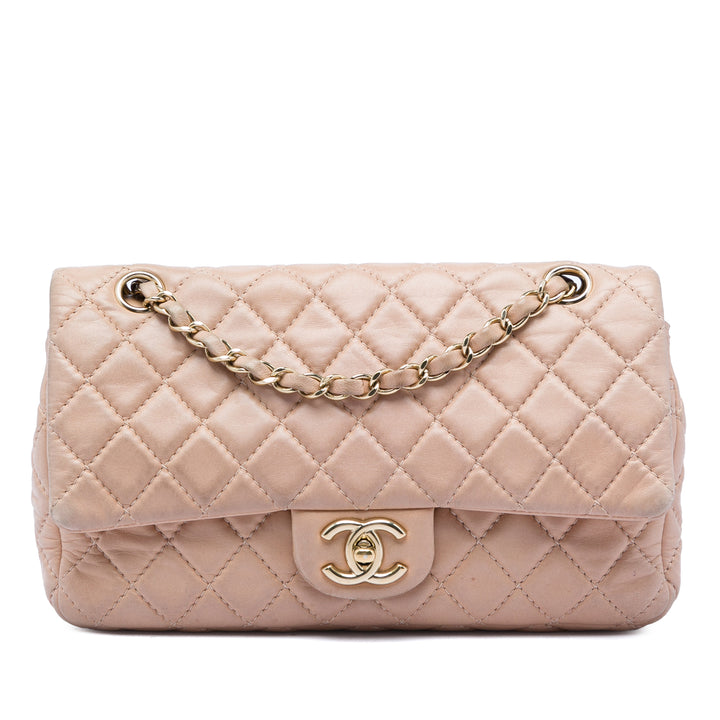 Chanel Medium Classic Cuir d’agneau Double rabat