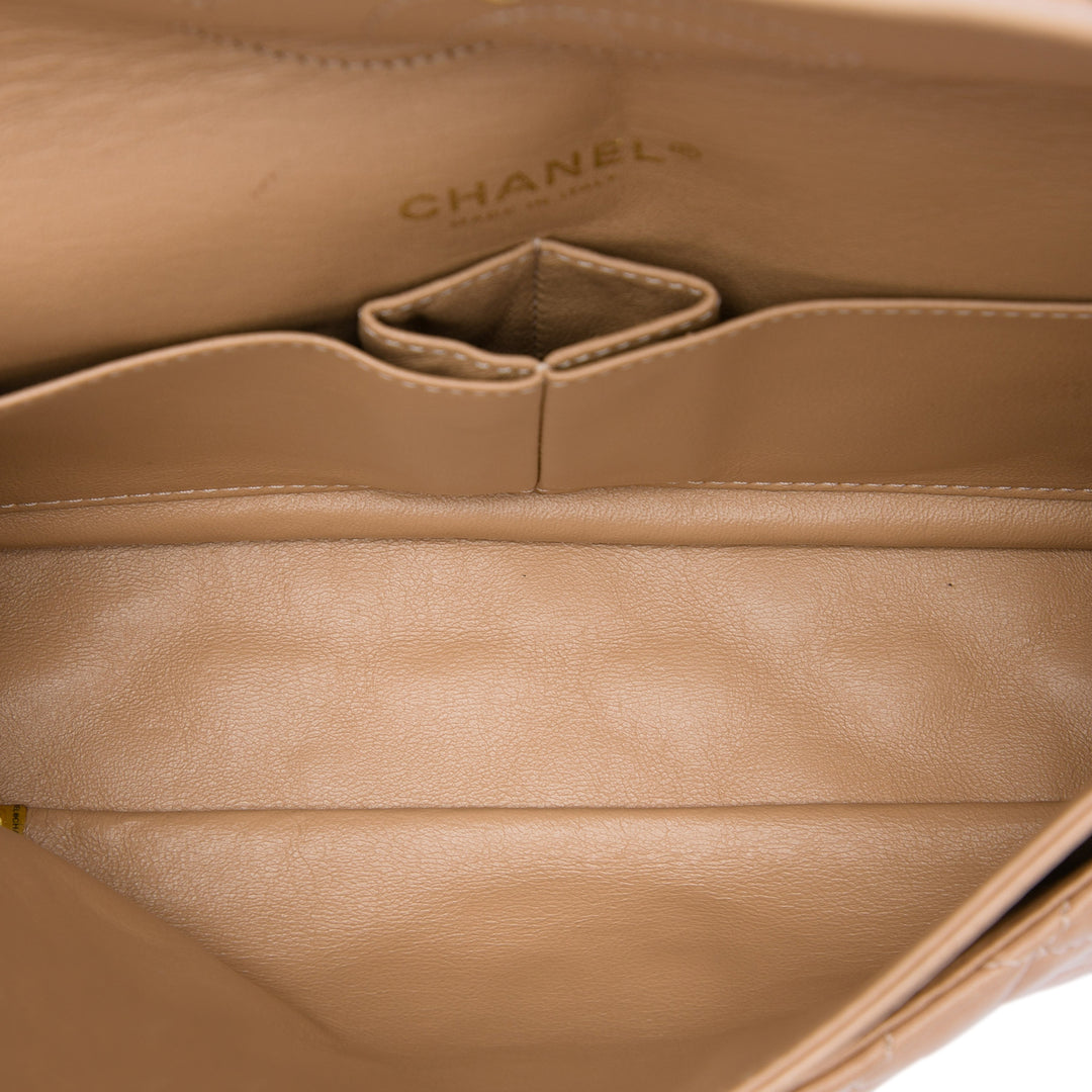 Chanel Medium Classic Cuir d’agneau Double rabat