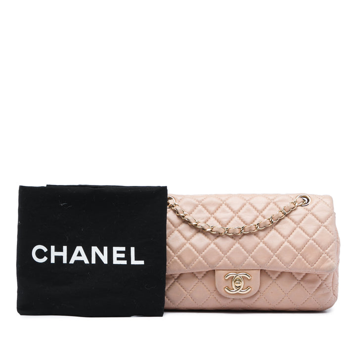 Chanel Medium Classic Cuir d’agneau Double rabat