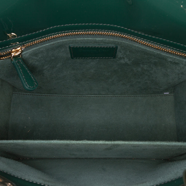 Medium Patent Cannage Lady Dior Green - Gaby Paris