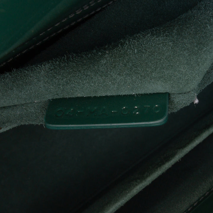 Medium Patent Cannage Lady Dior Green - Gaby Paris