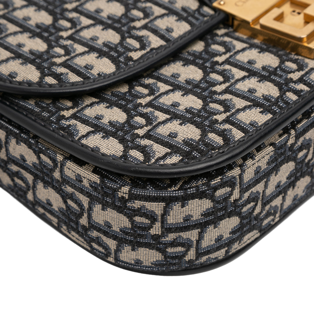 Dior Oblique Toile à rabat Sac porté croisé