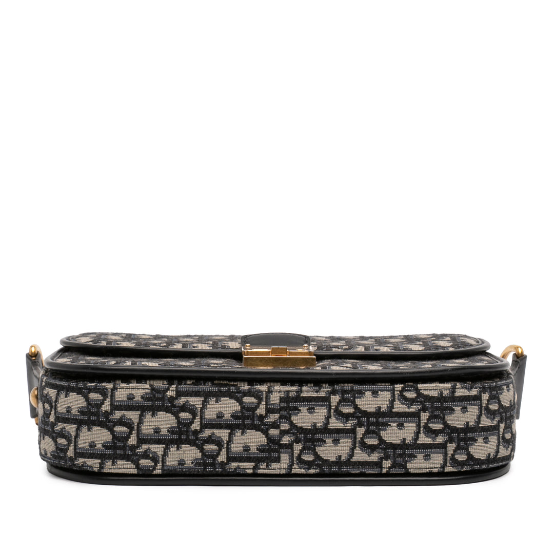 Dior Oblique Toile à rabat Sac porté croisé
