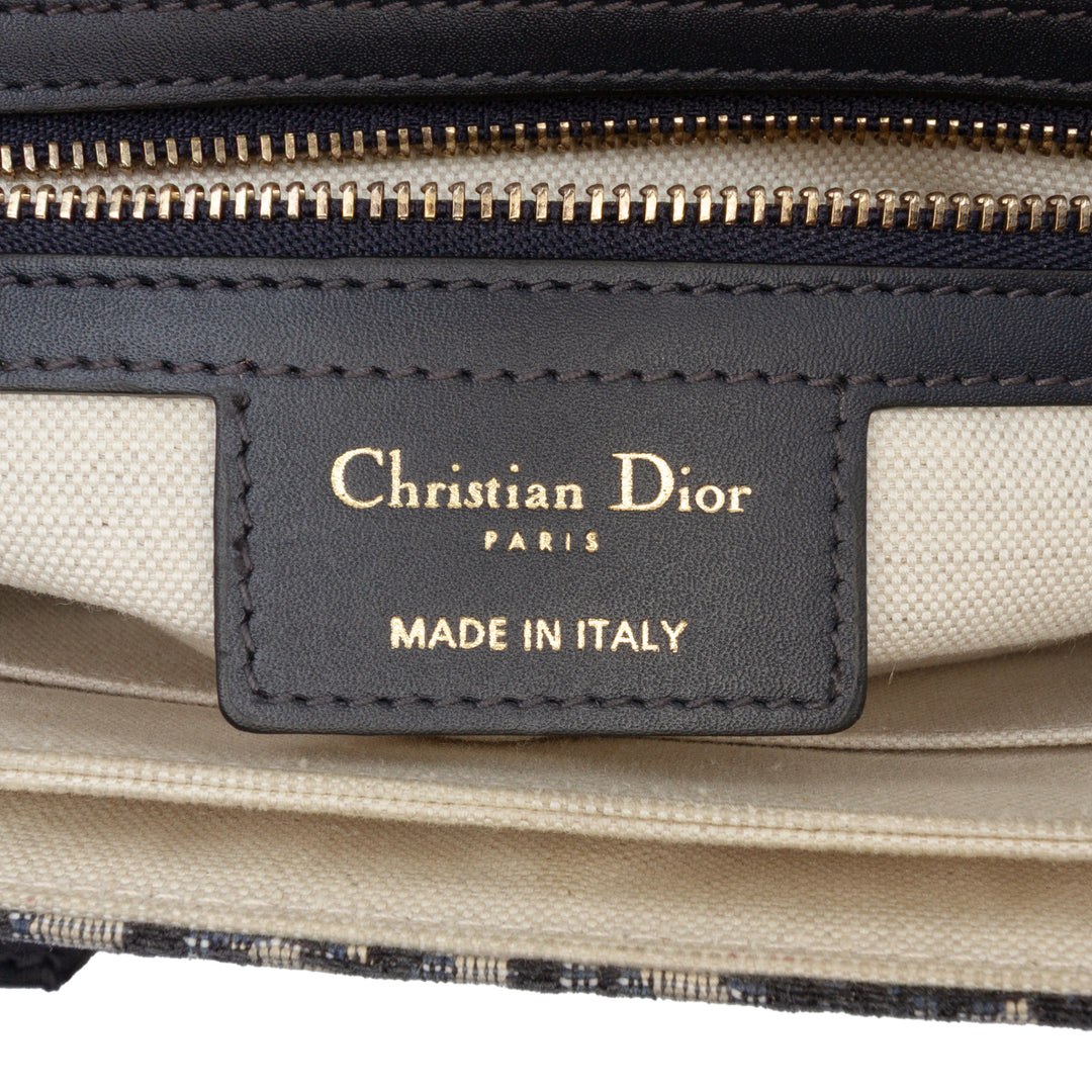 Dior Oblique Toile à rabat Sac porté croisé