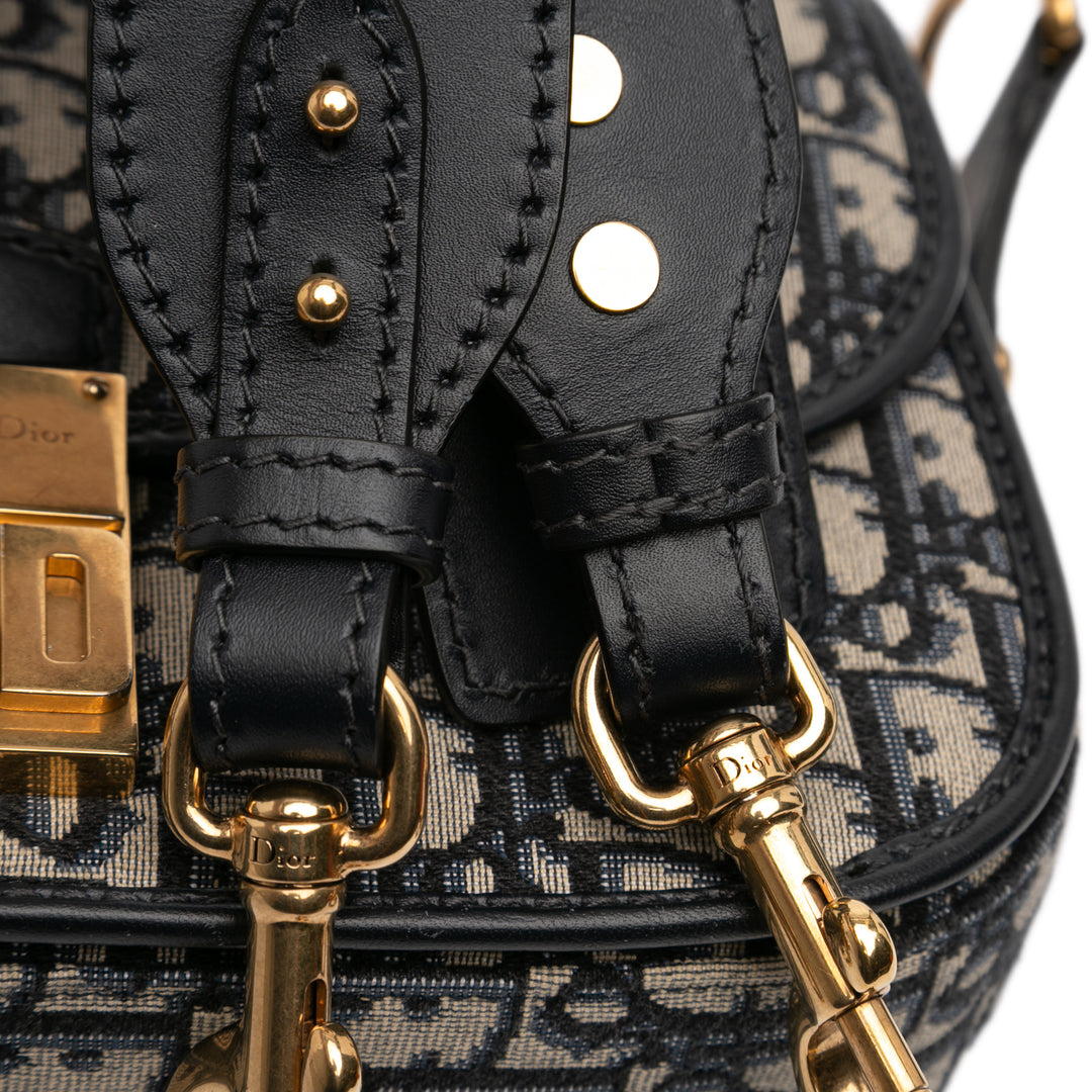 Dior Oblique Toile à rabat Sac porté croisé