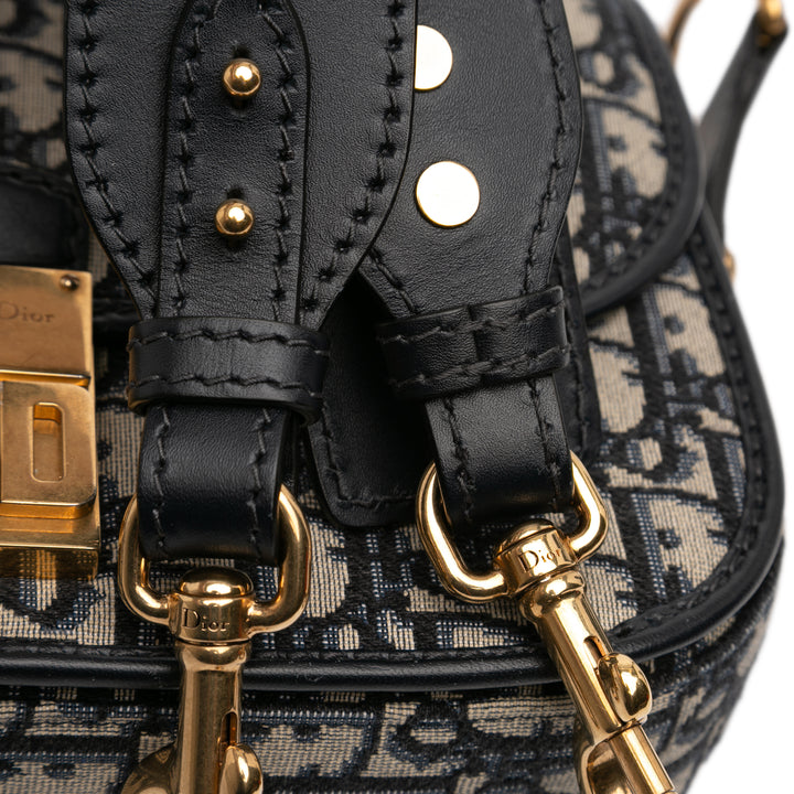Dior Oblique Toile à rabat Sac porté croisé