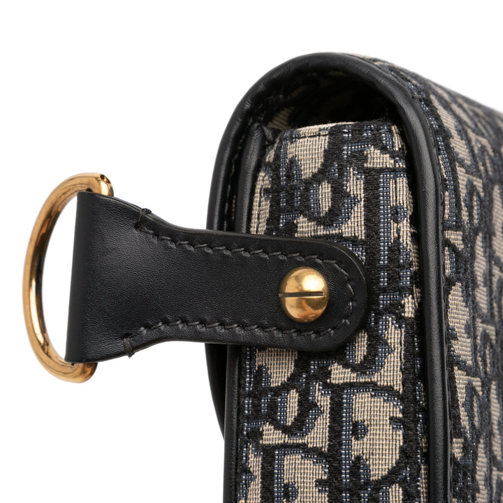 Dior Oblique Toile à rabat Sac porté croisé