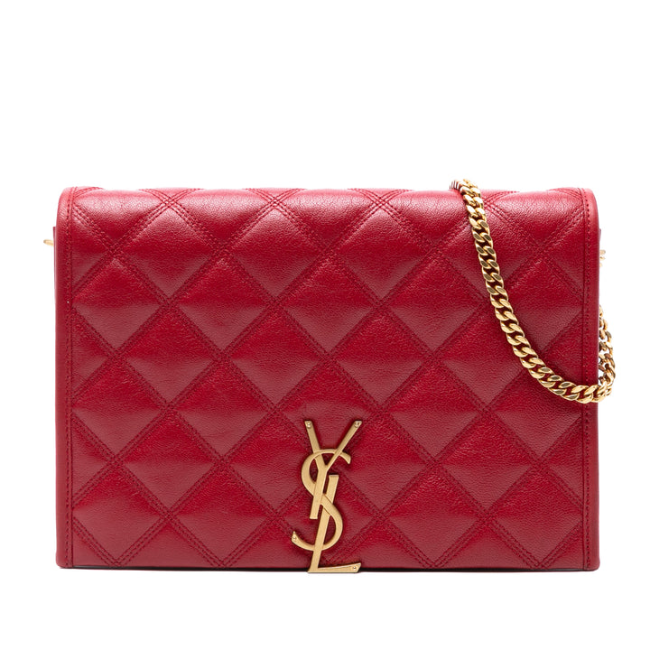 Saint Laurent Mini Matelassé Cuir d’agneau Becky Chain Sac bandoulière