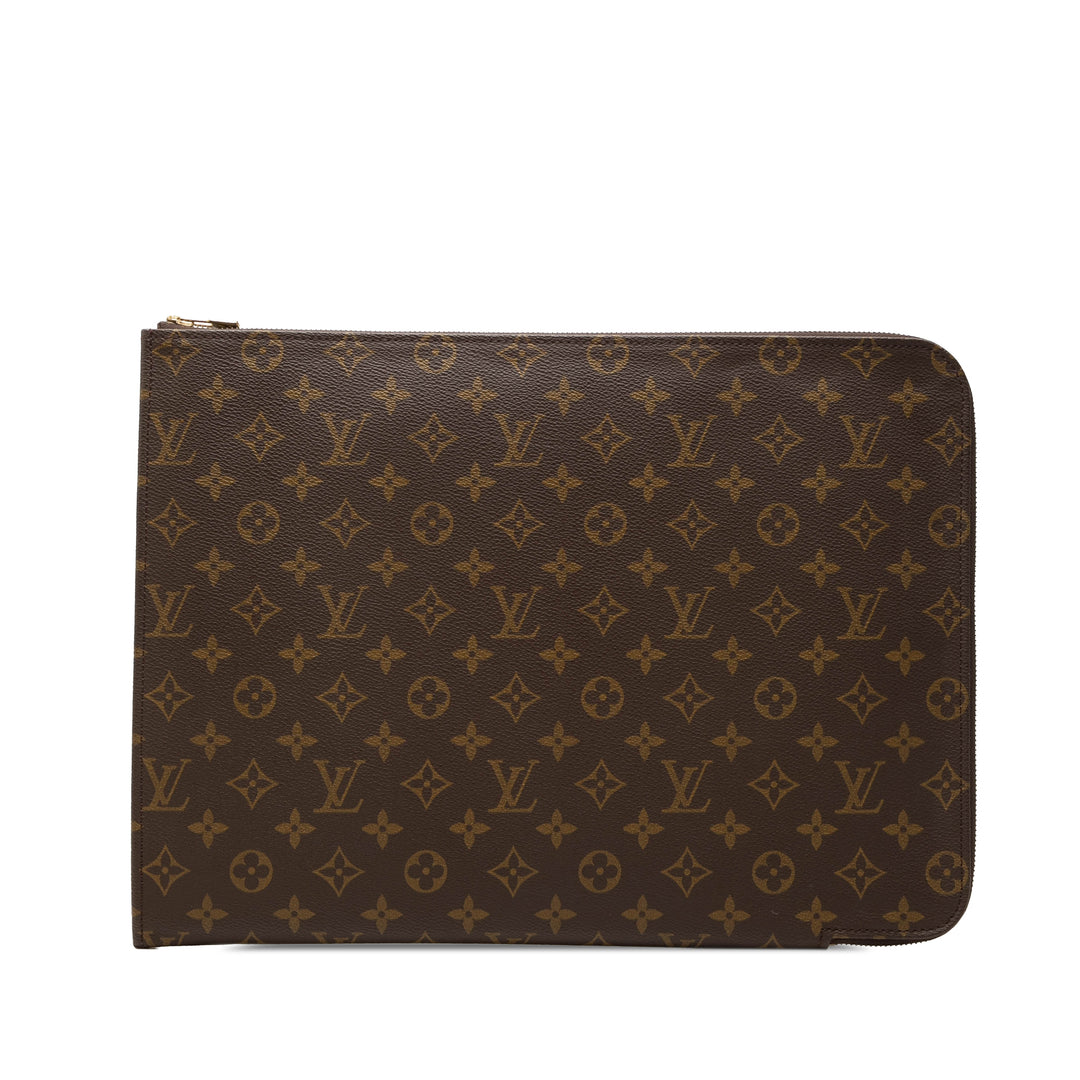 Poche Documents Portfolio Monogram Marron