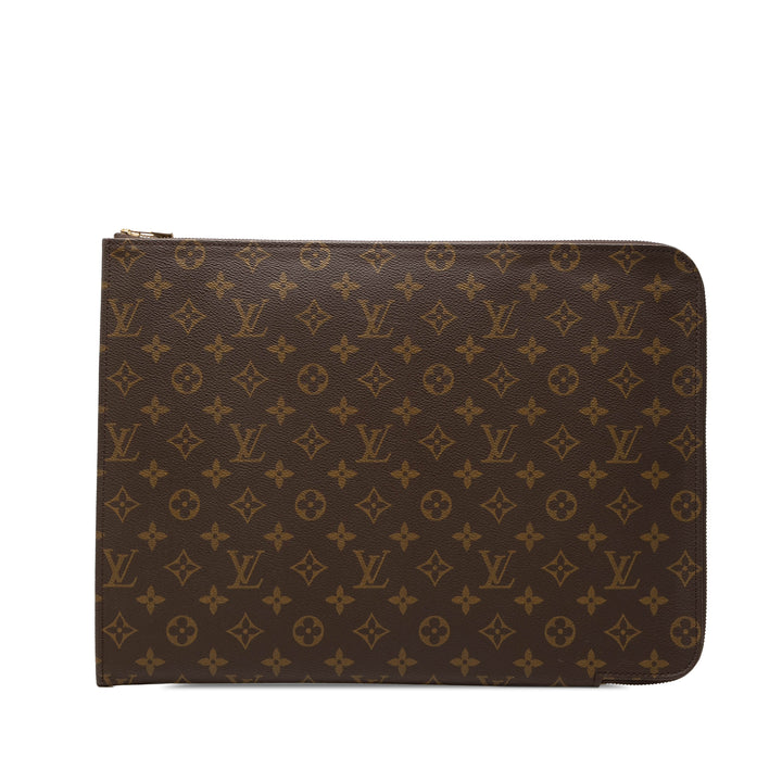 Poche Documents Portfolio Monogram Marron