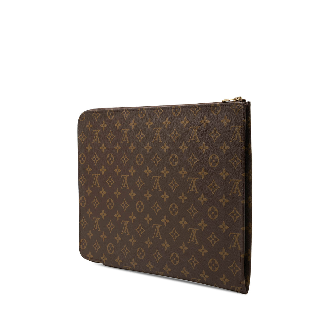 Poche Documents Portfolio Monogram Marron