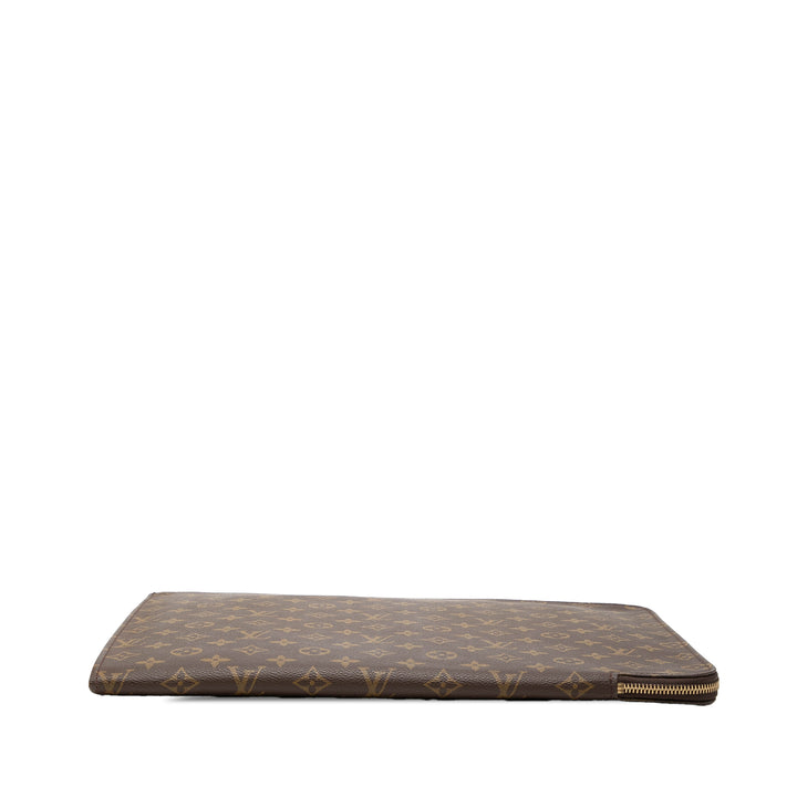 Poche Documents Portfolio Monogram Marron