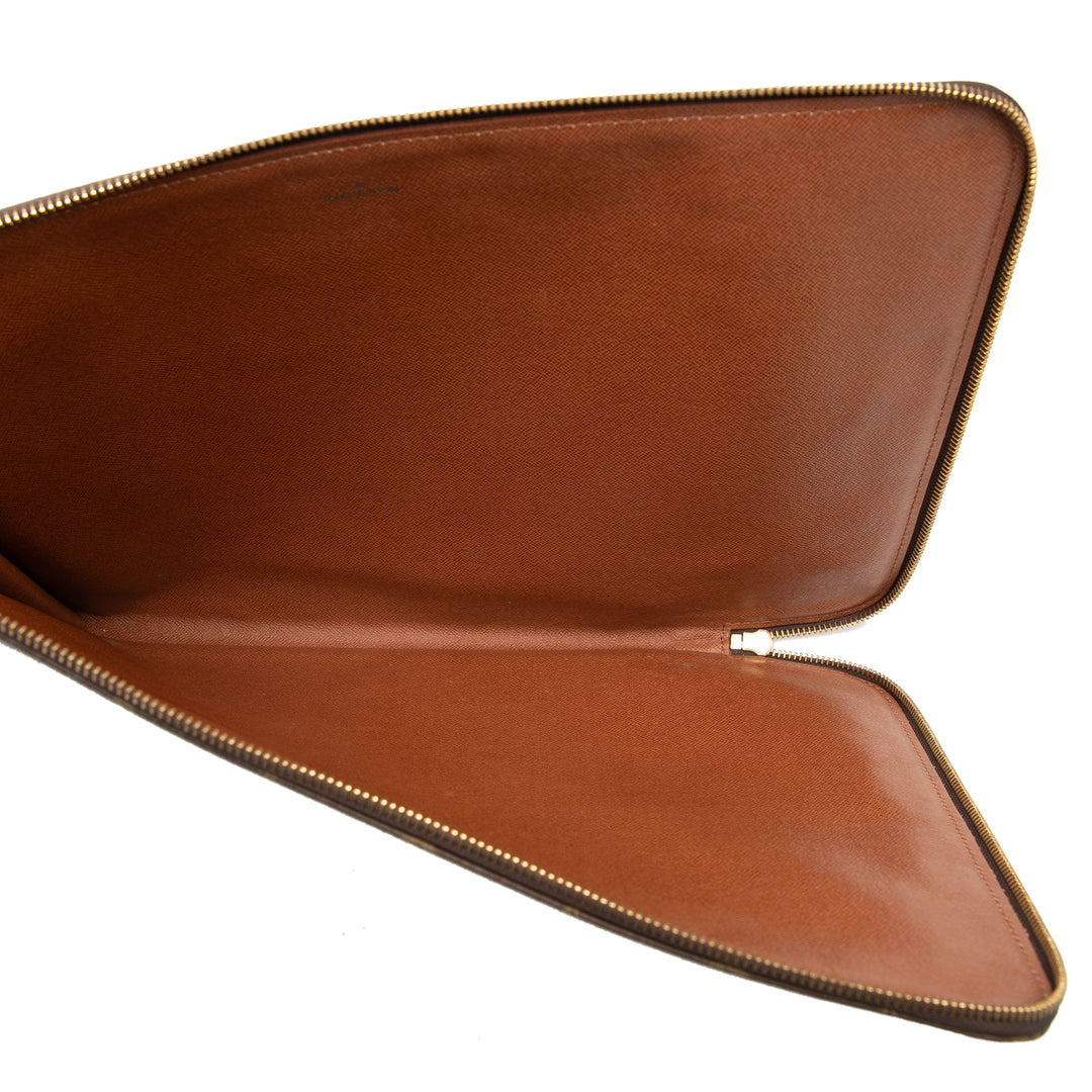 Poche Documents Portfolio Monogram Marron