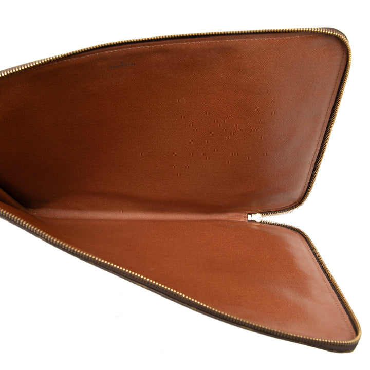 Poche Documents Portfolio Monogram Marron