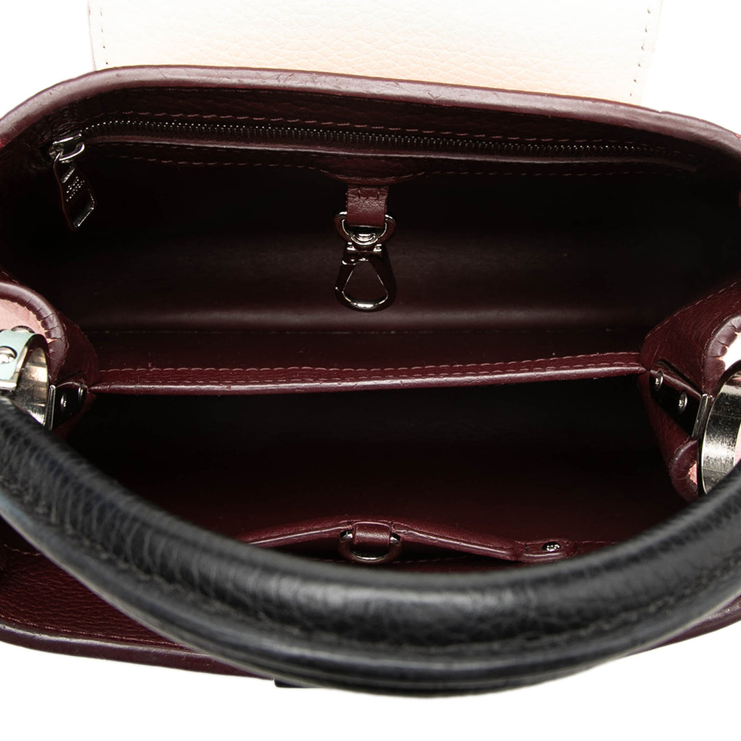 Louis Vuitton Bicolore Capucines BB taurillon Rose – vue 4 – GABY PARIS